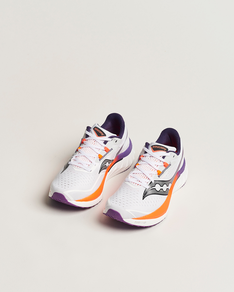 Herren | Weiße Sneakers | Saucony | Endorphin Speed 4 White/Vizi Orange