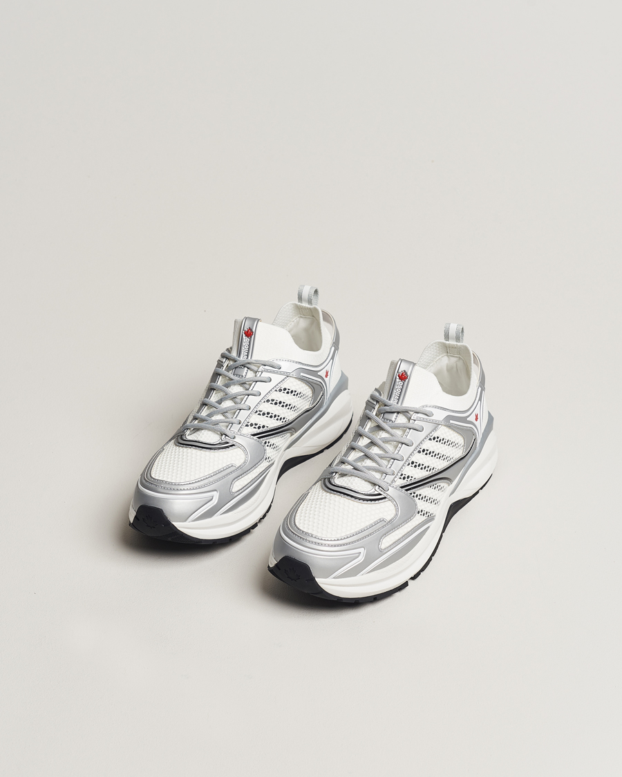 Men | Shoes | Dsquared2 | Dash Sneaker White/Silver