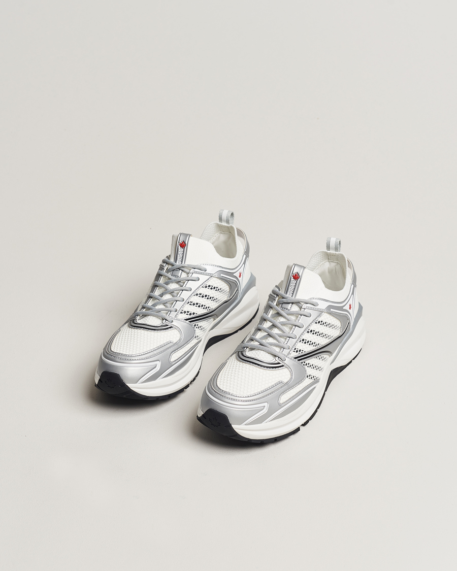 Herren | Dsquared2 Dash Sneaker White/Silver | Dsquared2 | Dash Sneaker White/Silver