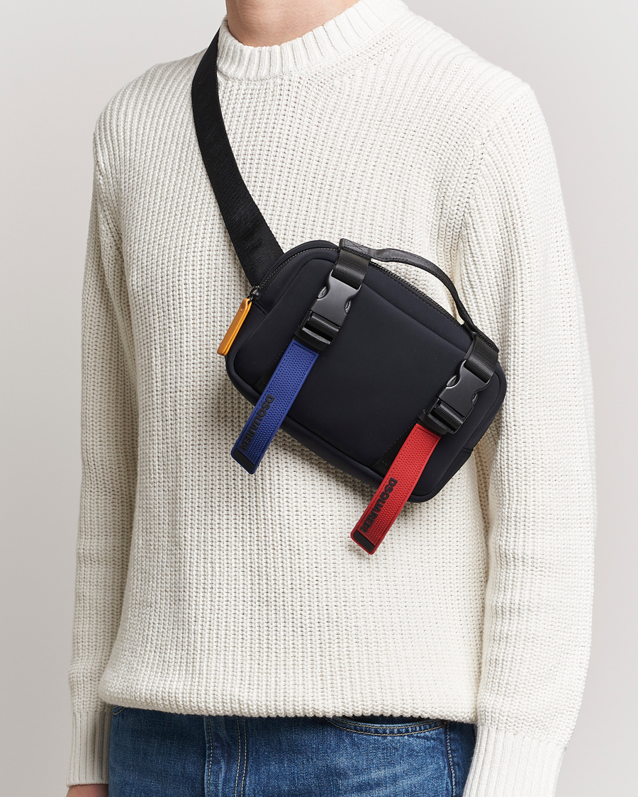 Herren | Dsquared2 Sport Tape Belt Bag Black | Dsquared2 | Sport Tape Belt Bag Black