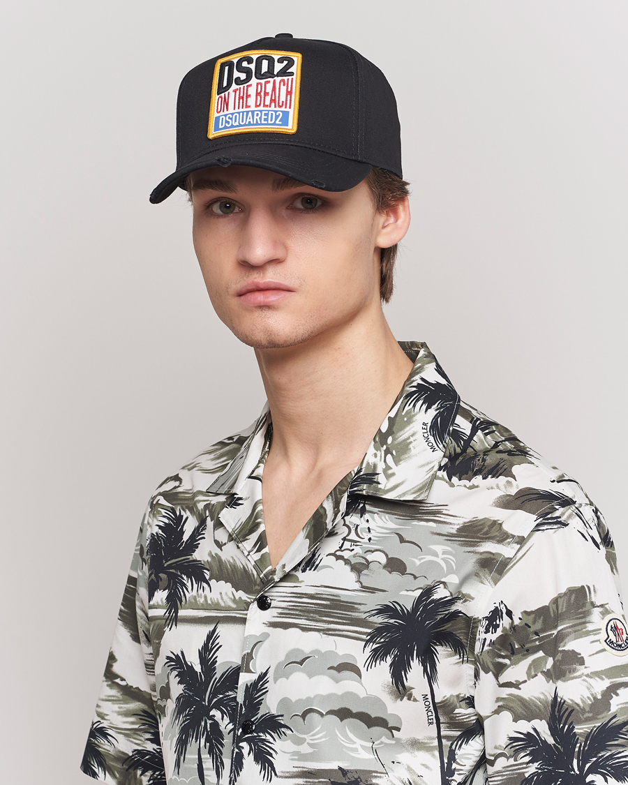 Herren | Dsquared2 Tropical Baseball Cap Black | Dsquared2 | Tropical Baseball Cap Black