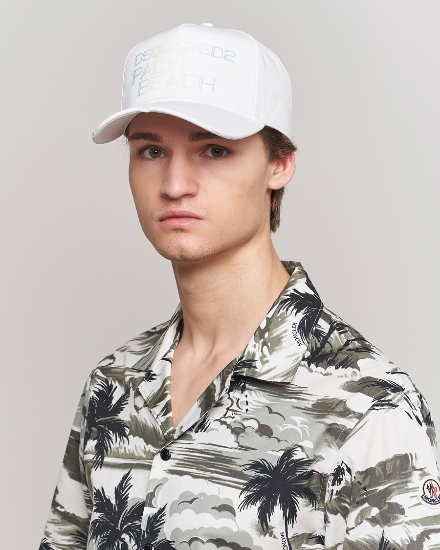 Herren | Dsquared2 Palm Beach Baseball Cap White | Dsquared2 | Palm Beach Baseball Cap White