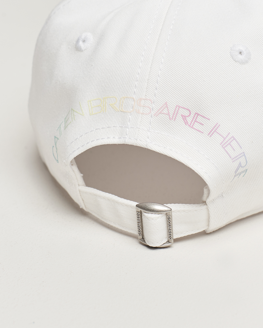 Herren | Dsquared2 Palm Beach Baseball Cap White | Dsquared2 | Palm Beach Baseball Cap White
