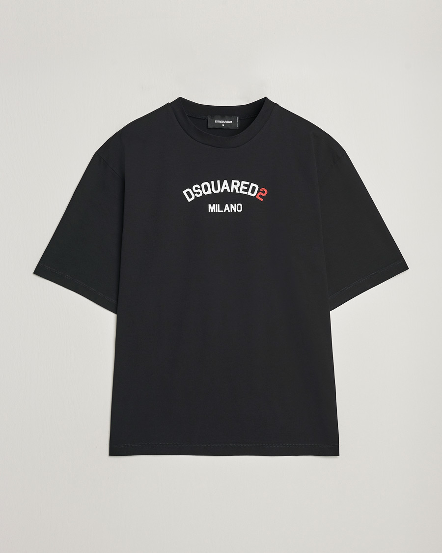 Herren | T-Shirts | Dsquared2 | Loose Fit Crew Neck T-Shirt Black