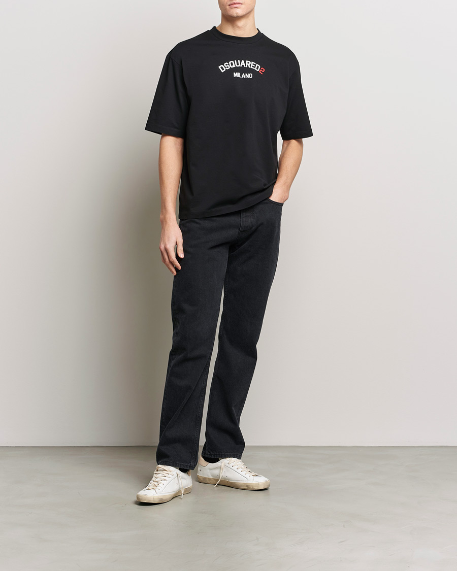 Herren | T-Shirts | Dsquared2 | Loose Fit Crew Neck T-Shirt Black