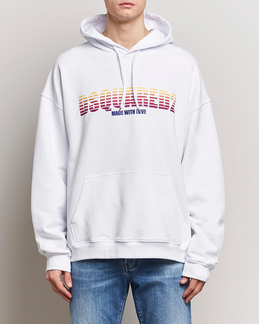 Herr |  | Dsquared2 | Loose Fit Hoodie White