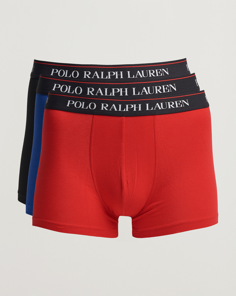 Herren |  | Polo Ralph Lauren | 3-Pack Cotton Stretch Trunk Sapphire/Red/Black