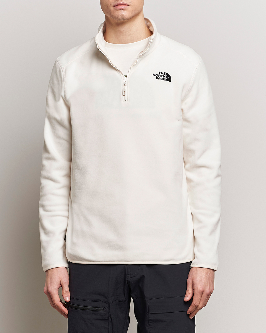 Herr | Half-zip | The North Face | Glacier 1/4 Zip Fleece White Dune