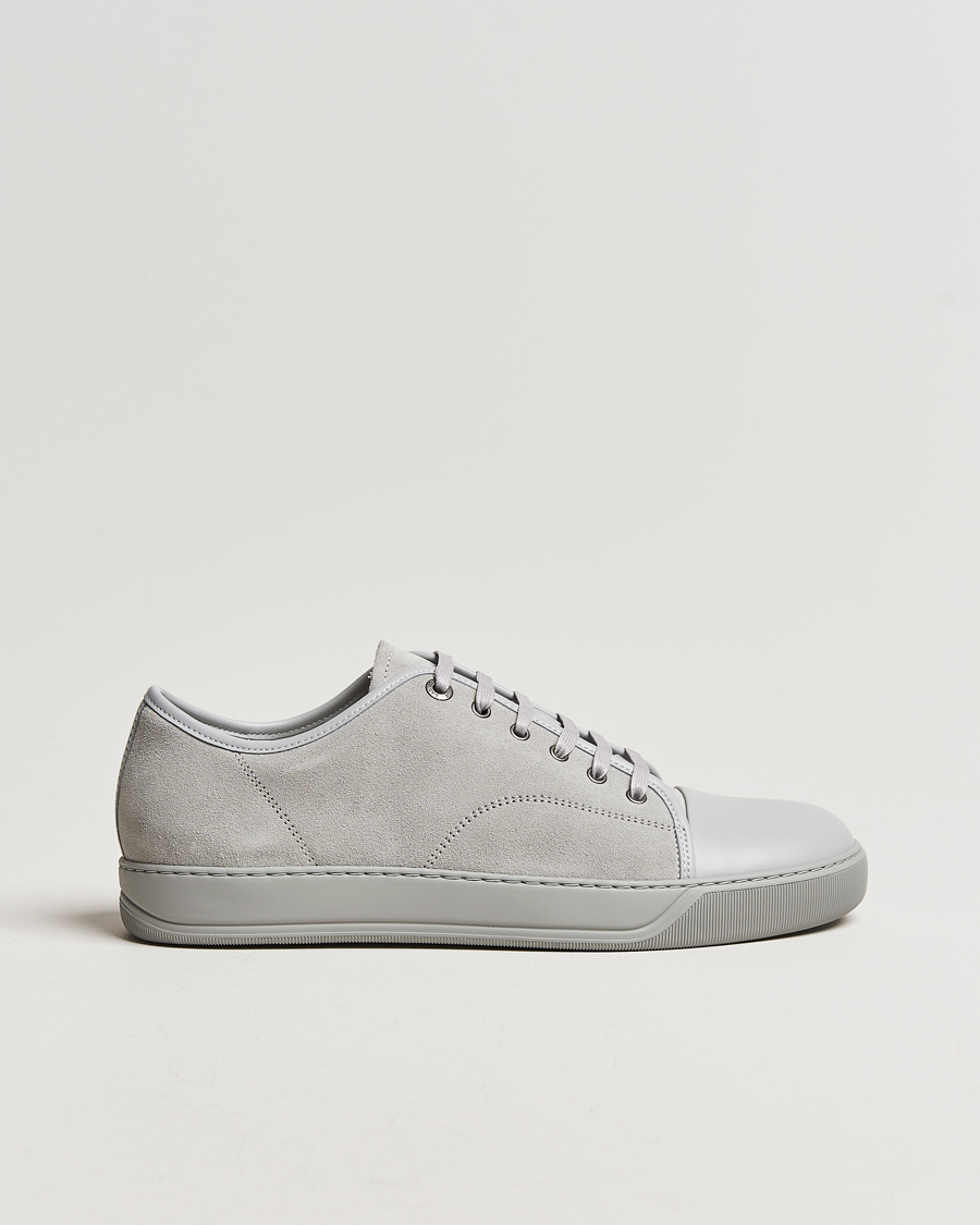Lanvin Nappa Cap Toe Sneaker Light Grey