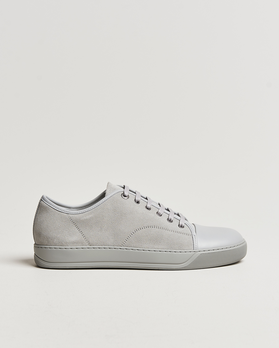 Herren |  | Lanvin | Nappa Cap Toe Sneaker Light Grey
