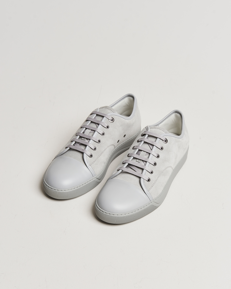 Herren |  | Lanvin | Nappa Cap Toe Sneaker Light Grey