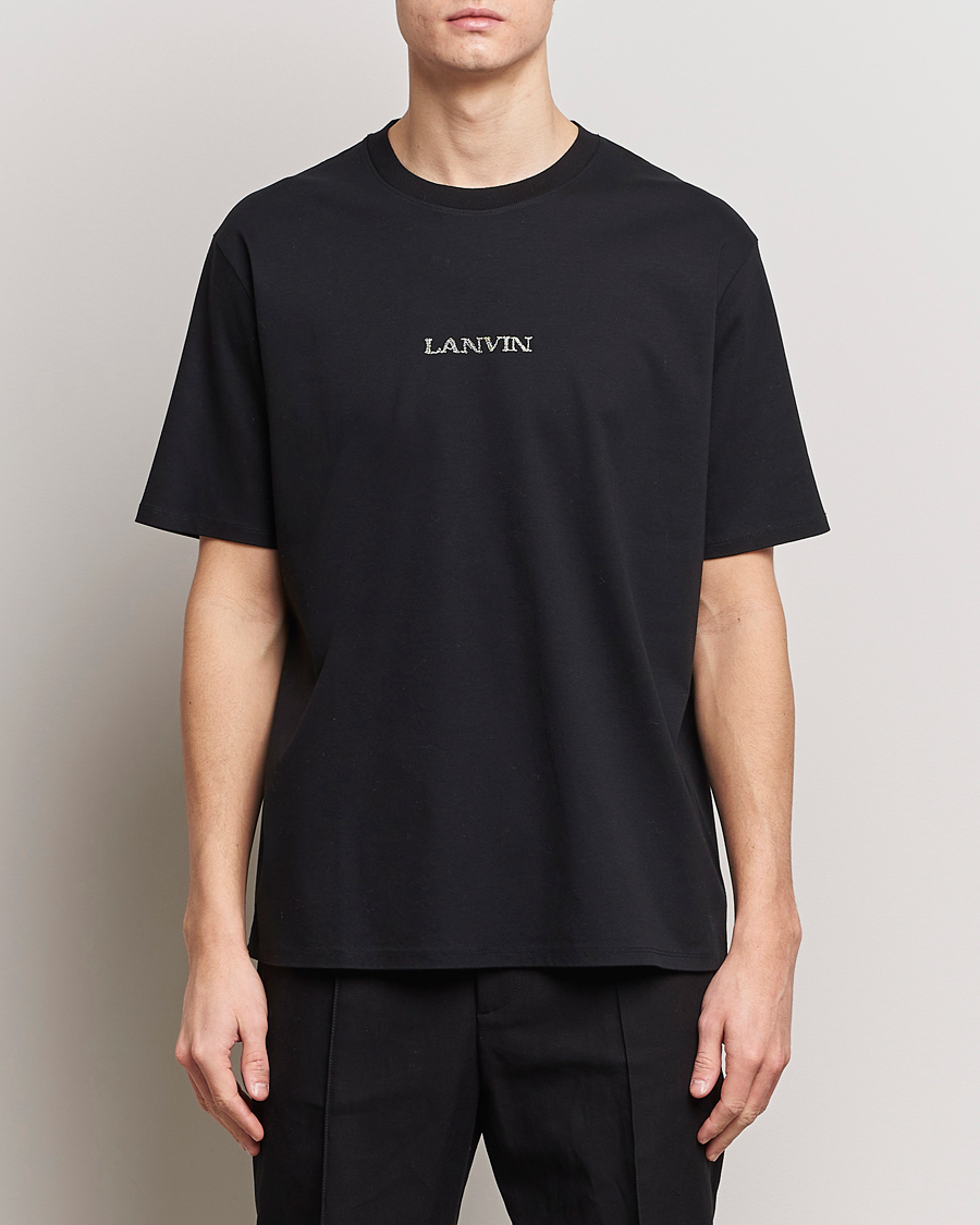 Herren |  | Lanvin | Embroidered Logo T-Shirt Black