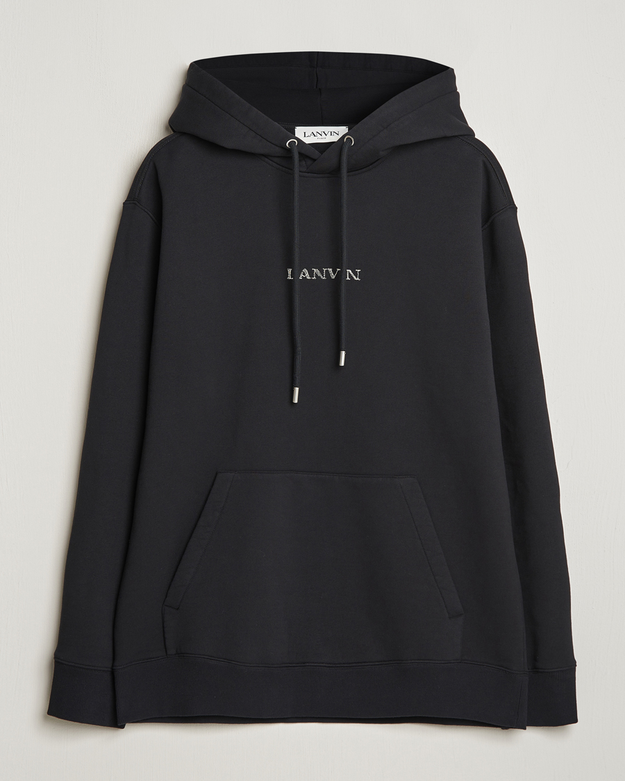 Herren | Pullover | Lanvin | Embroidered Logo Hoodie Black