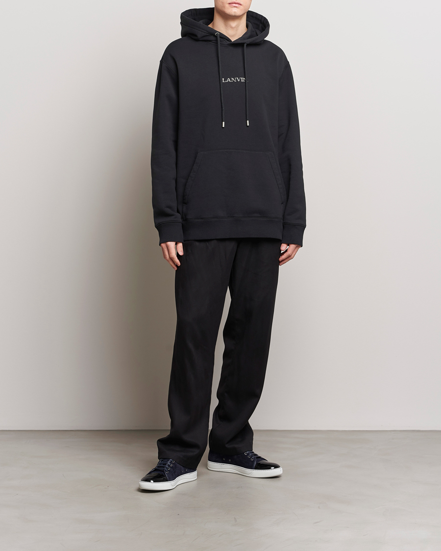 Herren | Pullover | Lanvin | Embroidered Logo Hoodie Black