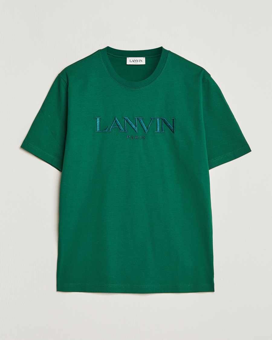 Herren | T-Shirts | Lanvin | Paris Classic Logo T-Shirt Bottle Green