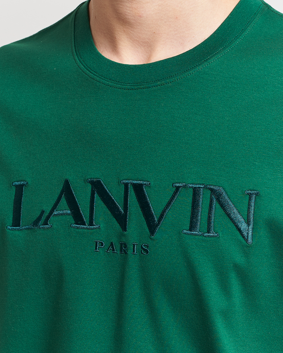 Herren | T-Shirts | Lanvin | Paris Classic Logo T-Shirt Bottle Green