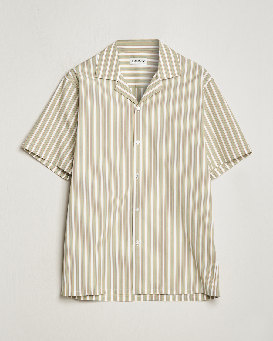 Herren | Hemden | Lanvin | Short Sleeve Camp Shirt Green