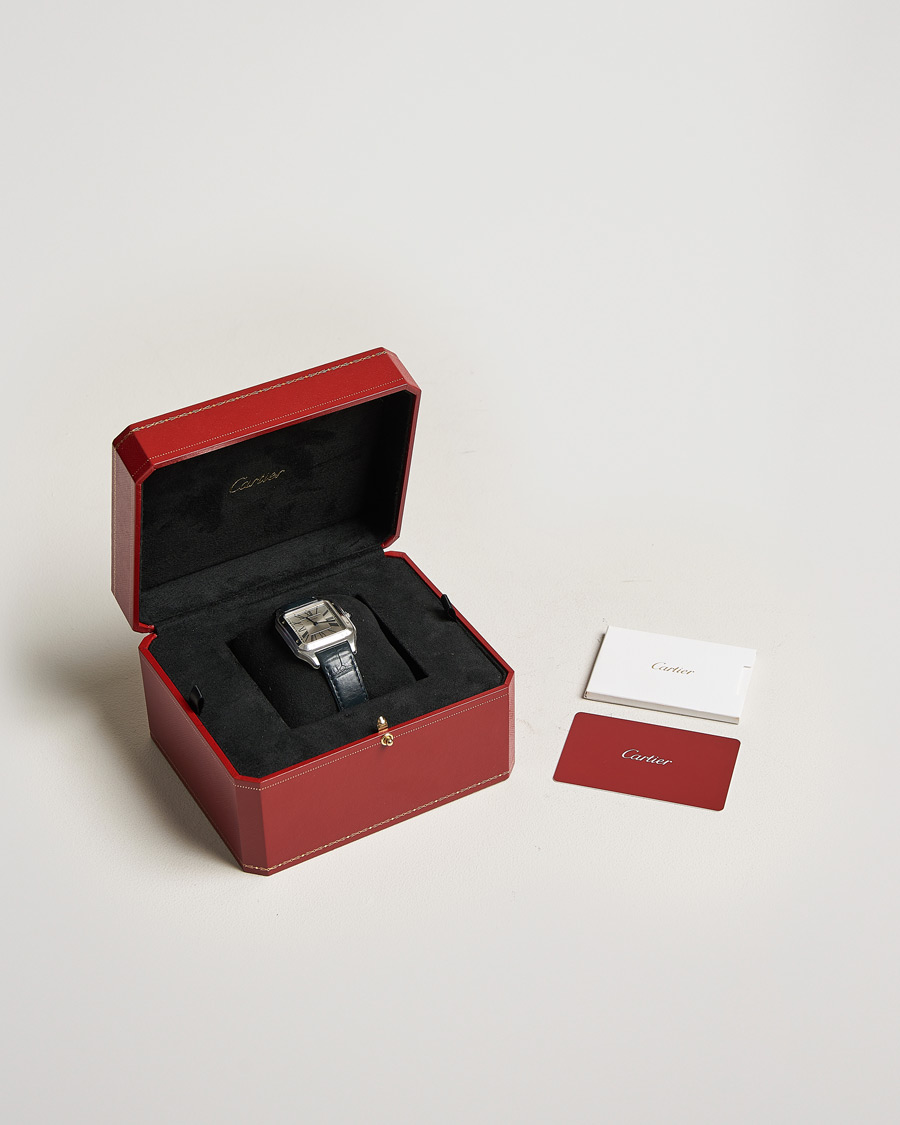 Herren | Cartier Pre-Owned Santos Dumont WSSA0022 Silver | Cartier Pre-Owned | Santos Dumont WSSA0022 Silver