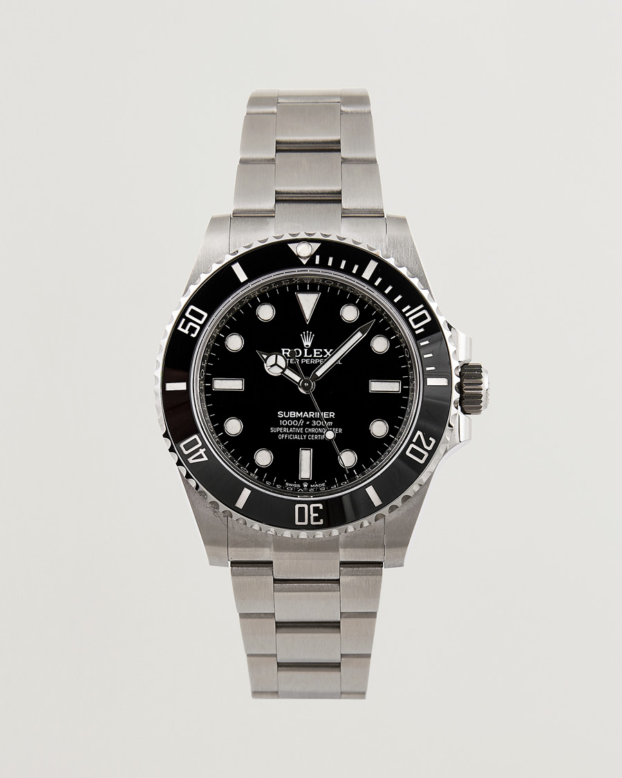 Gebraucht | Edelstahlarmband | Rolex Pre-Owned | Submariner 124060 Oyster Perpetual Steel Black Silver
