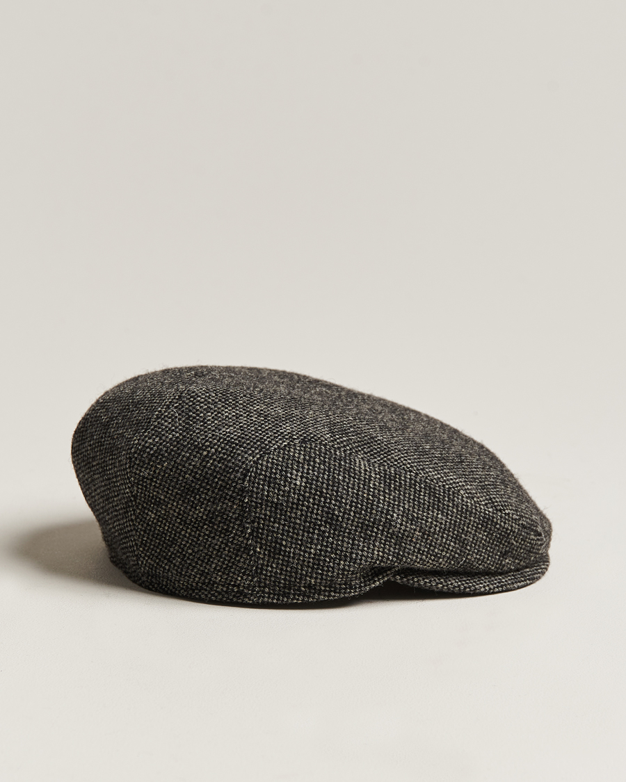 Herren | Hüte & Mützen | Wigéns | Ivy Slim Donegal Wool Dark Grey