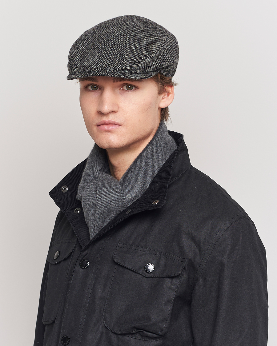 Herren |  | Wigéns | Ivy Slim Donegal Wool Dark Grey