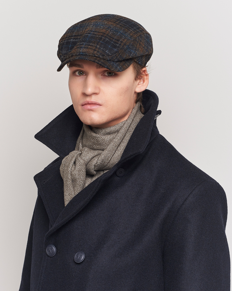 Men | Flat Caps | Wigéns | Ivy Contemporary Wool Brown