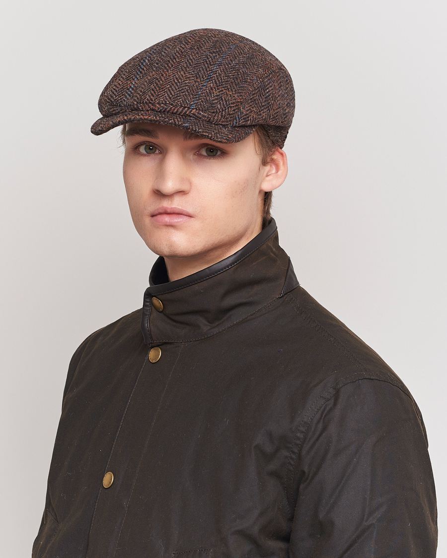 Men | Flat Caps | Wigéns | Ivy Contemporary Wool Dark Brown