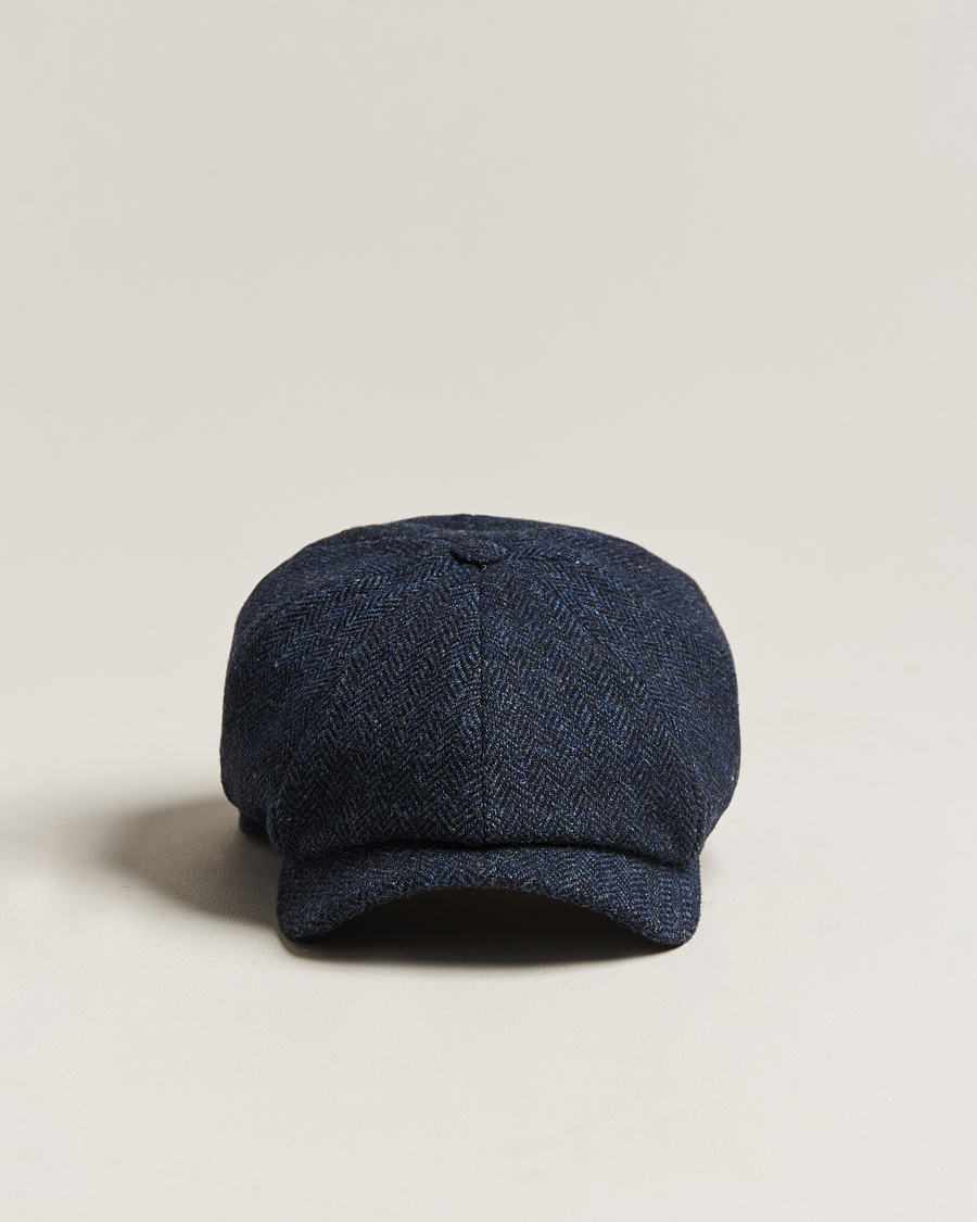 Herren | Hüte & Mützen | Wigéns | Newsboy Classic Shetland Wool Navy