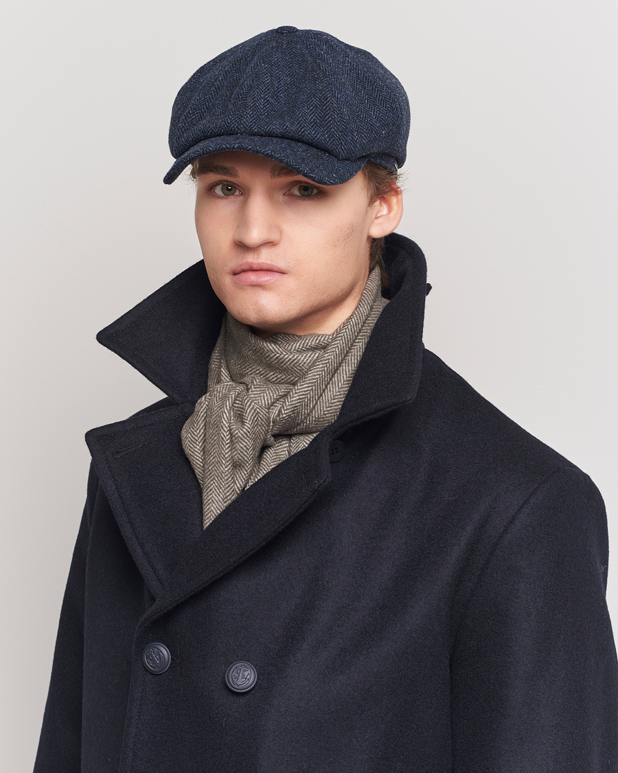 Herr | Accessoarer | Wigéns | Newsboy Classic Shetland Wool Navy