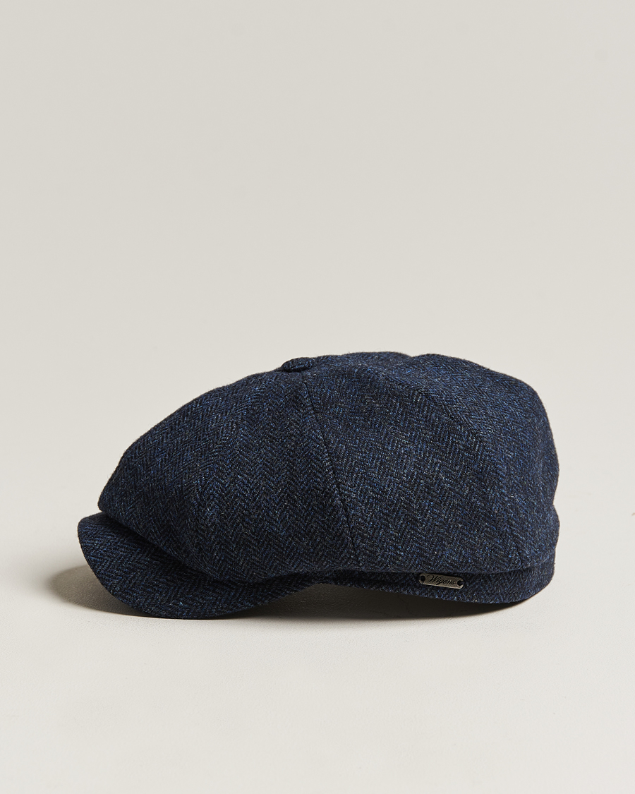 Herren | Hüte & Mützen | Wigéns | Newsboy Classic Shetland Wool Navy