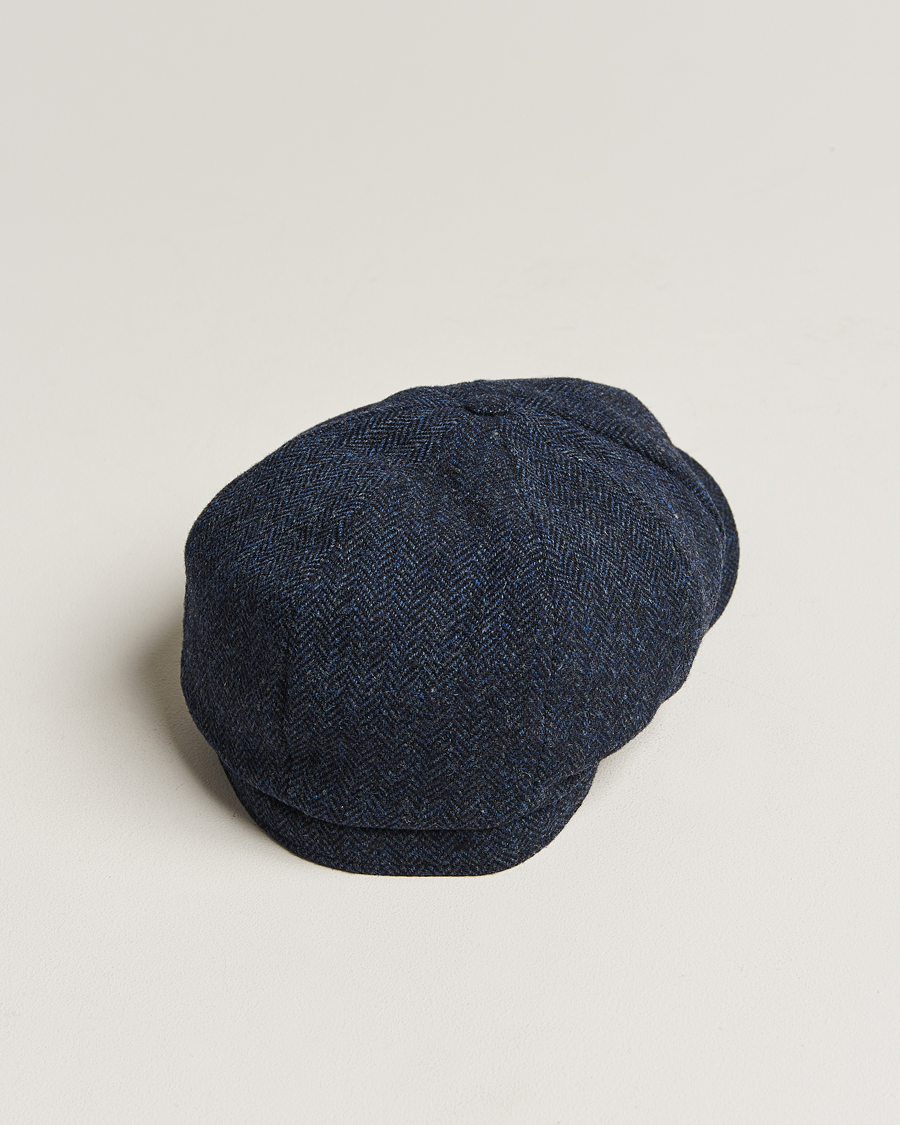 Herren | Hüte & Mützen | Wigéns | Newsboy Classic Shetland Wool Navy