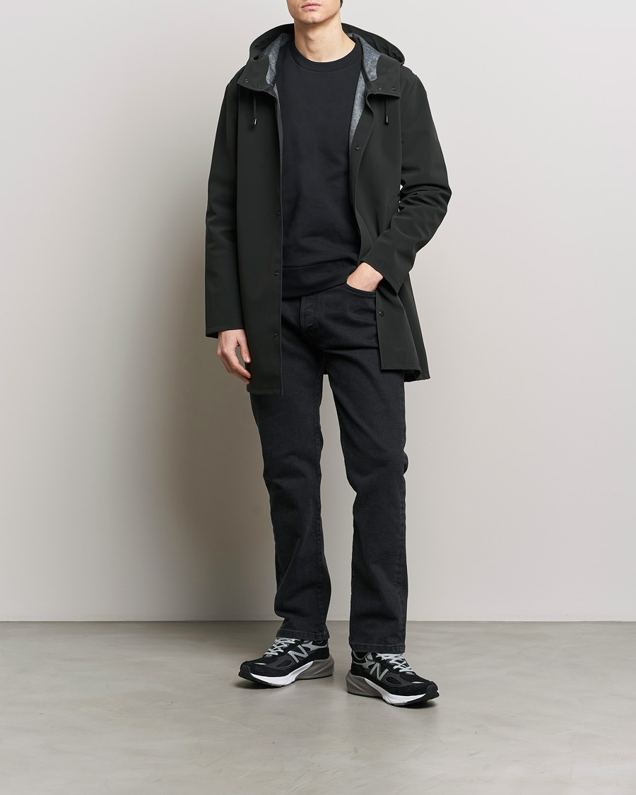 Herren | Jacken | Stutterheim | Stockholm Raincoat Suede Black