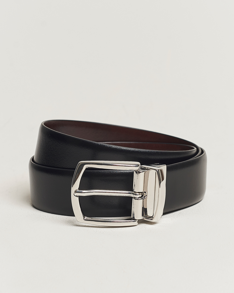 Herren | Anderson's Reversible Leather Belt 3,5 cm Black/Brown | Anderson's | Reversible Leather Belt 3,5 cm Black/Brown