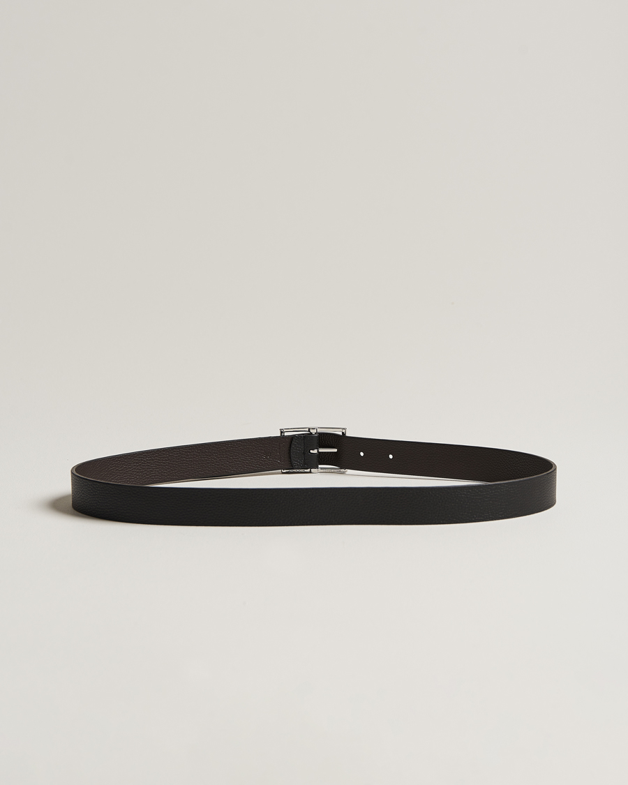 Herren | Gürtel | Anderson's | Reversible Grained Leather Belt 3 cm Black/Brown