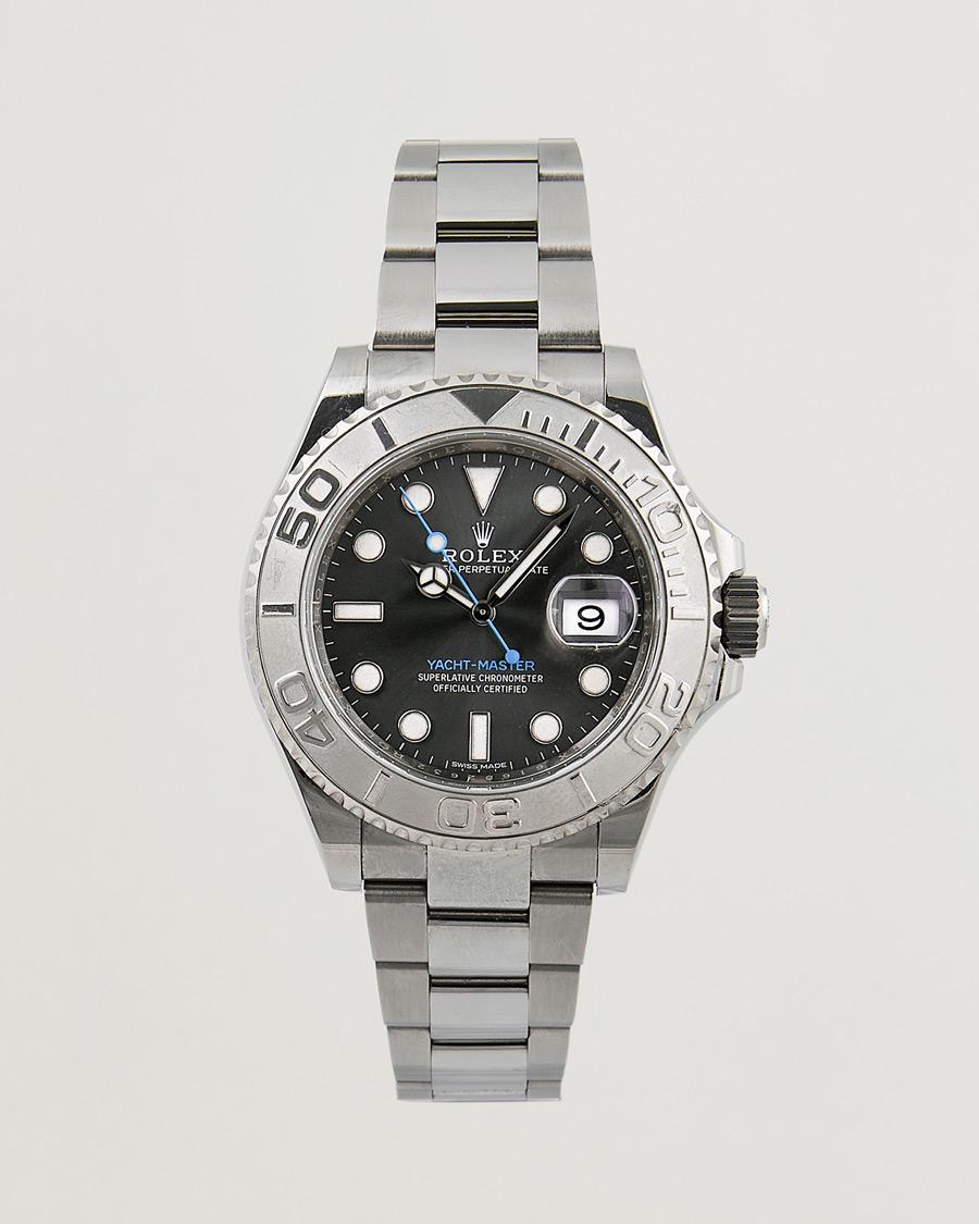 Herren | Rolex Pre-Owned Yacht Master 116622 Oyster Perpetual Silver | Rolex Pre-Owned | Yacht Master 116622 Oyster Perpetual Silver