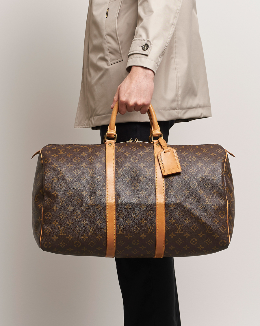 Herren | Pre-Owned & Vintage Bags | Louis Vuitton Pre-Owned | Keepall 50 Bag Monogram 