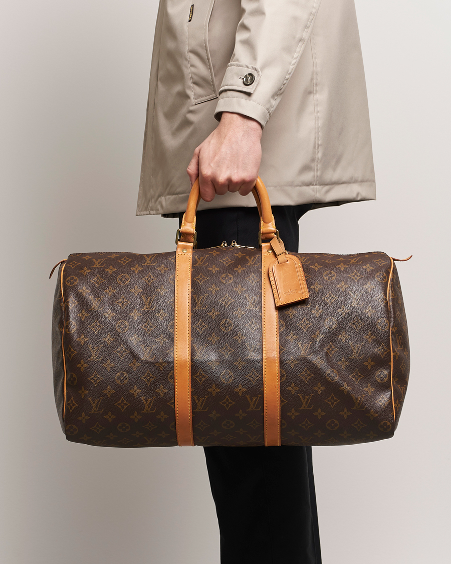 Men |  | Louis Vuitton Pre-Owned | Keepall 50 Bag Monogram 