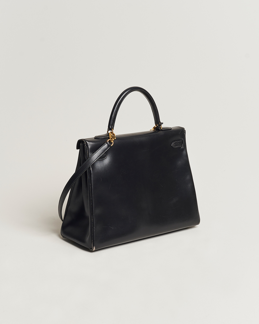 Herren | Hermès Pre-Owned Kelly 35 Handbag Black | Hermès Pre-Owned | Kelly 35 Handbag Black