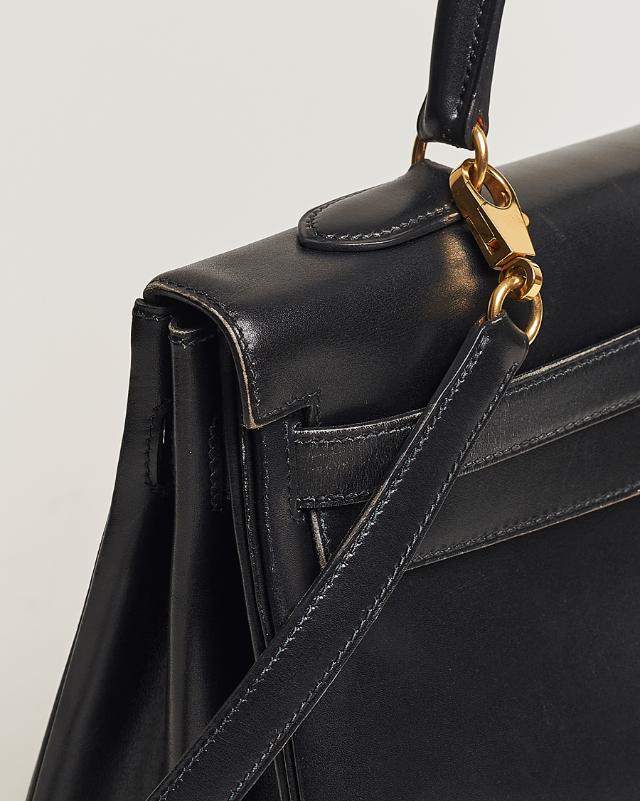 Herren | Hermès Pre-Owned Kelly 35 Handbag Black | Hermès Pre-Owned | Kelly 35 Handbag Black
