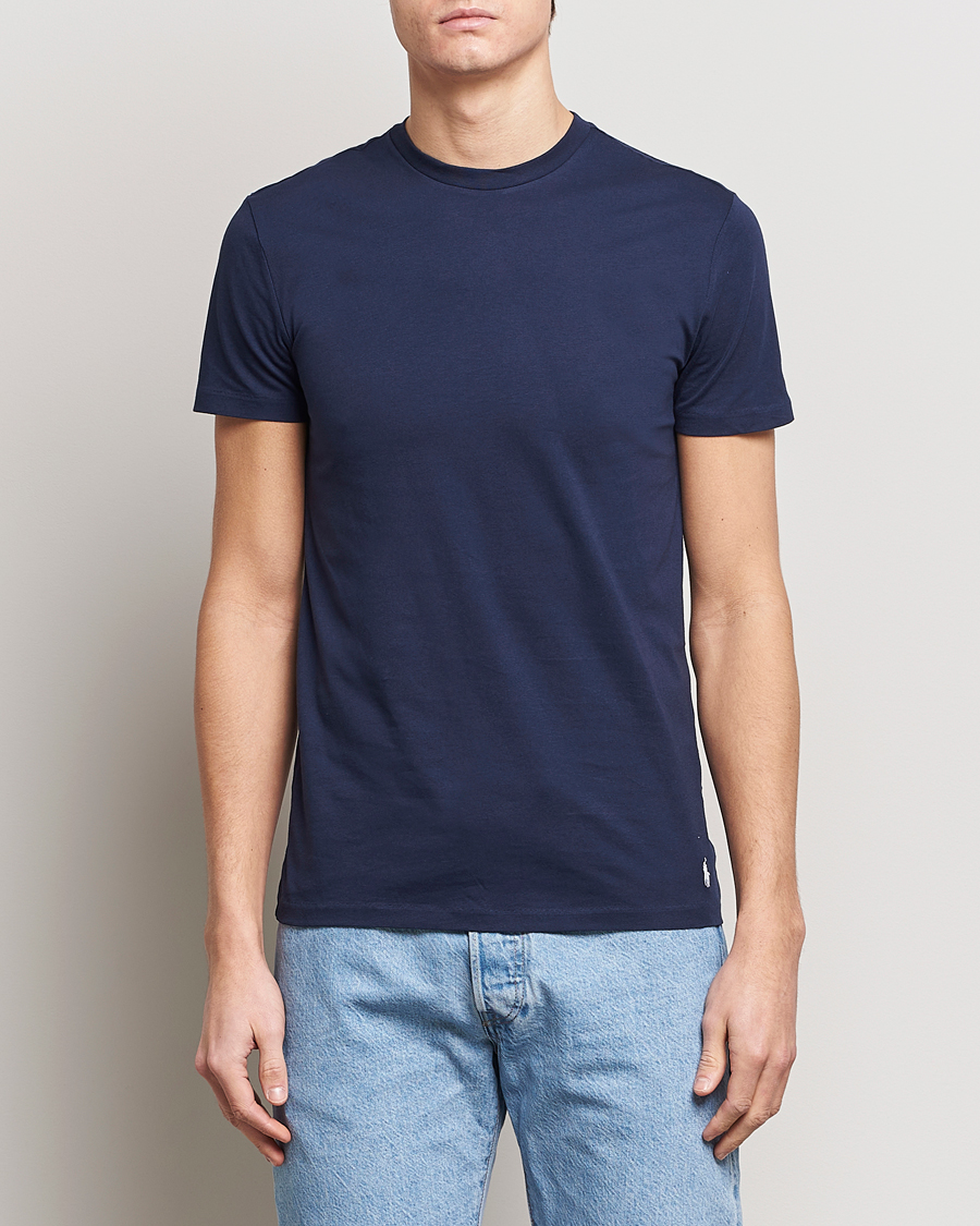 Herr | Kläder | Polo Ralph Lauren | 3-Pack Crew Neck T-Shirt Green/Blue/Navy