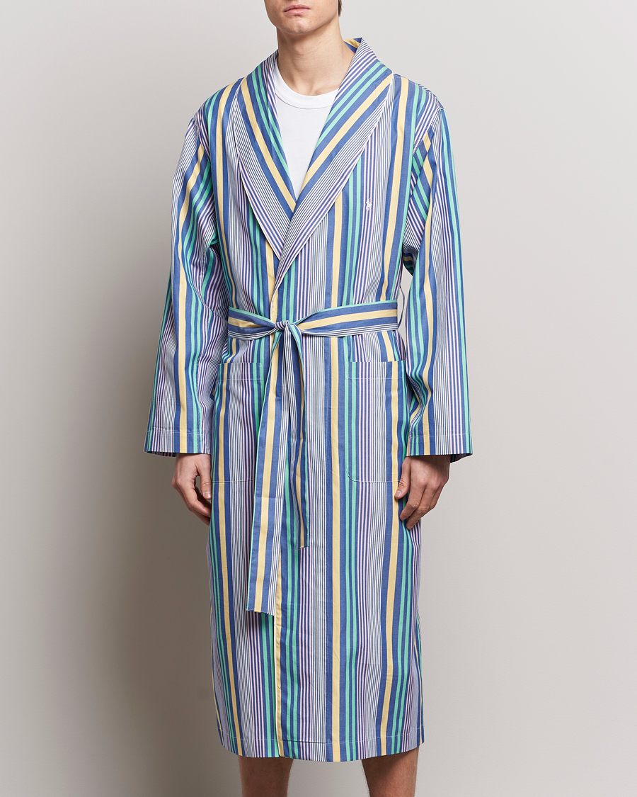 Herr | Pyjamas & Morgonrockar | Polo Ralph Lauren | Oxford Striped Robe Blue/White