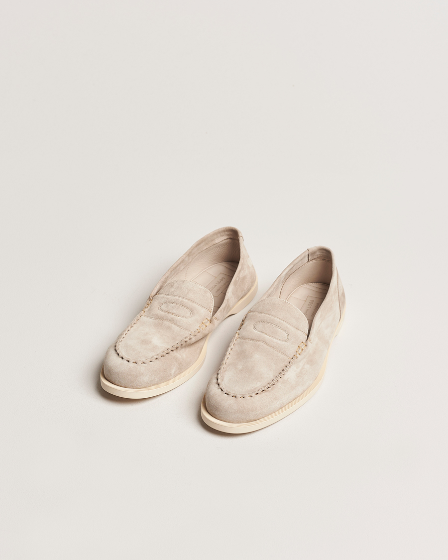Herren | John Lobb Pace Summer Loafer Sand Suede | John Lobb | Pace Summer Loafer Sand Suede
