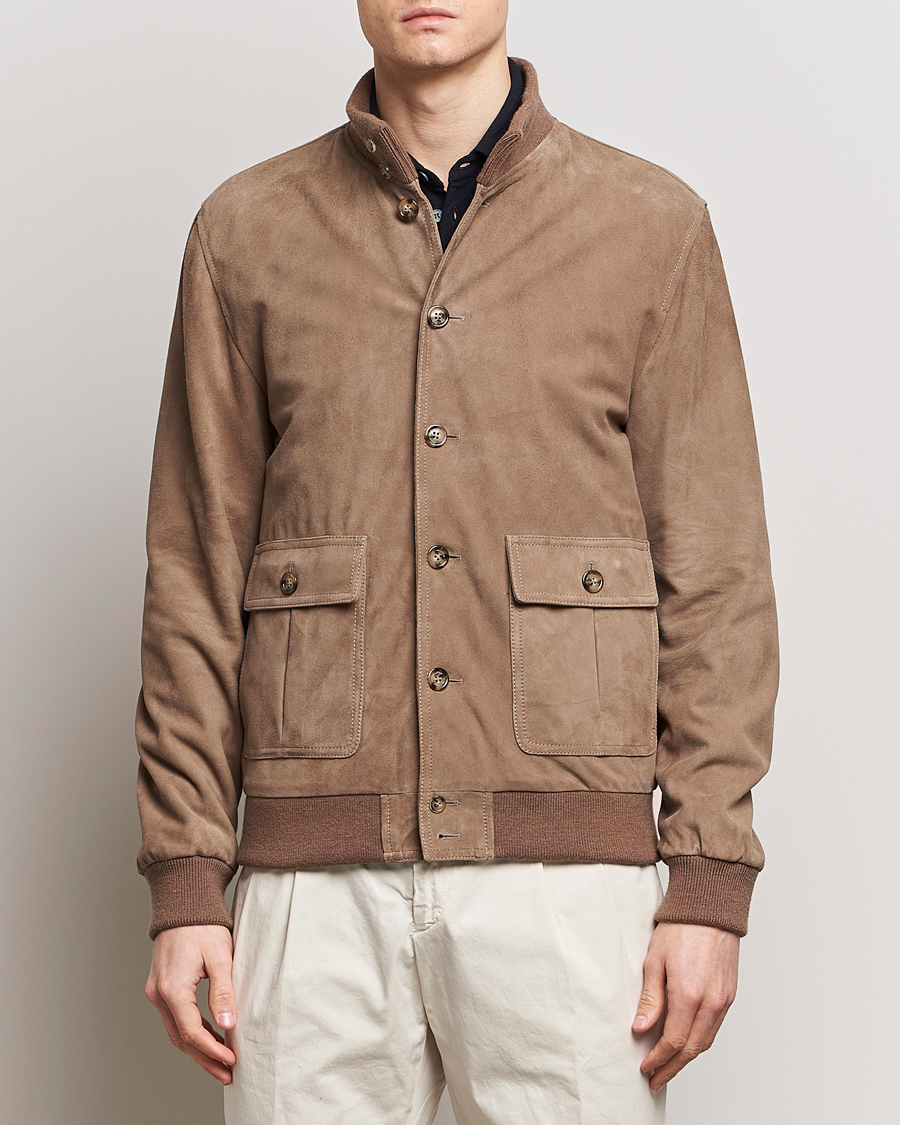 Herr |  | Valstar | Valstarino Suede Jacket Greige