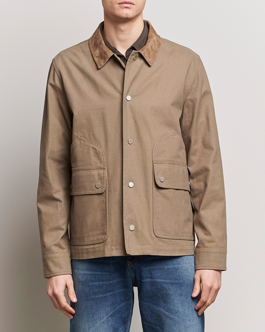 Herren | Frühlingsjacken | Valstar | Canvas Chore Jacket Khaki