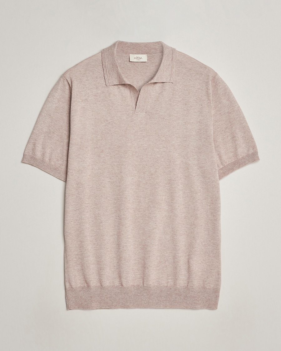 Herren |  | Altea | Cotton/Cashmere Polo Shirt Beige