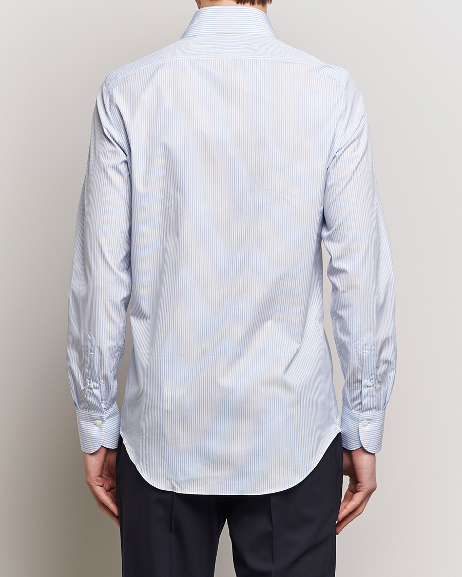 Herren | Hemden | Finamore Napoli | Milano Slim Giza 170 Dress Shirt Light Blue