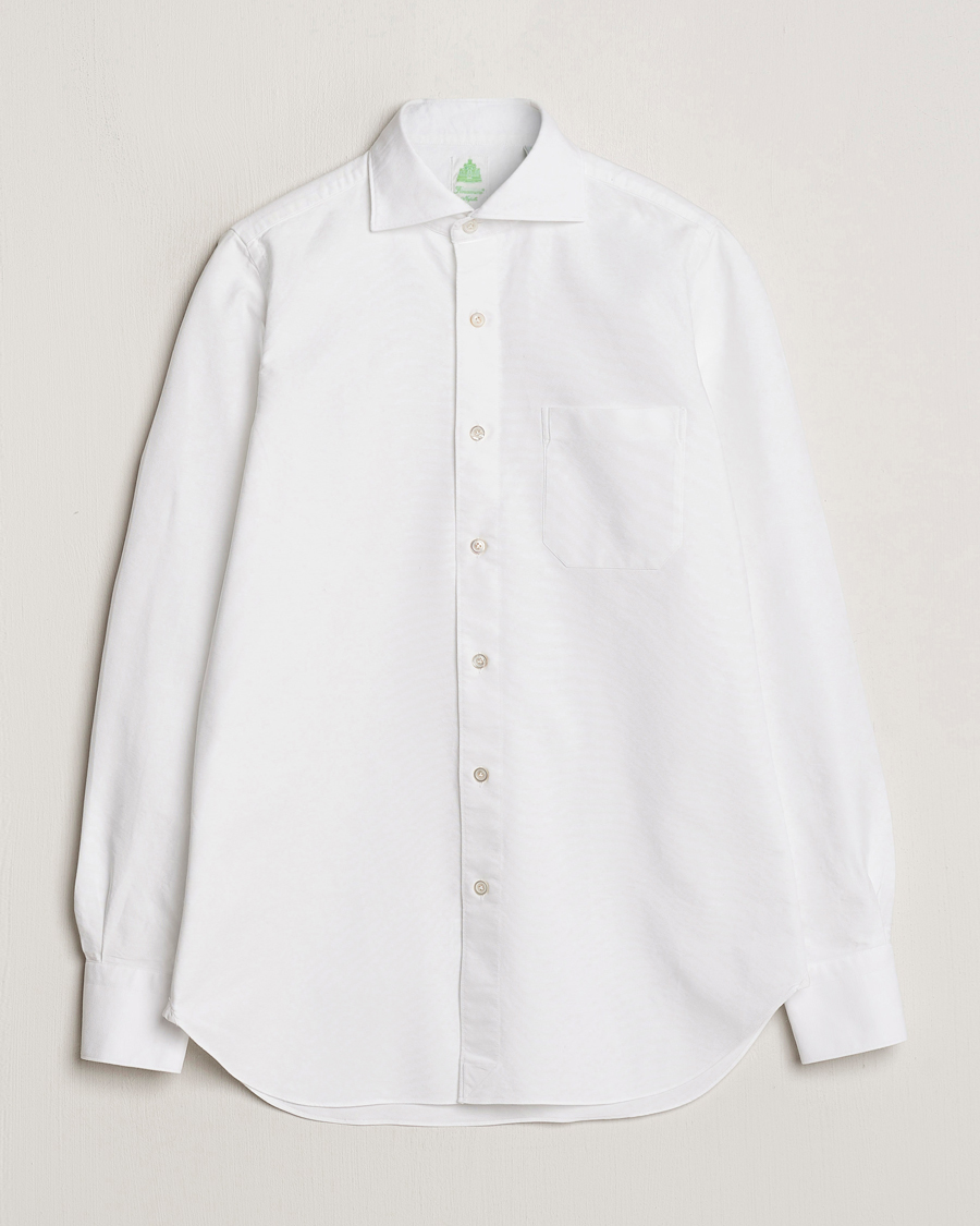 Herren | Hemden | Finamore Napoli | Gaeta Chambray Shirt White