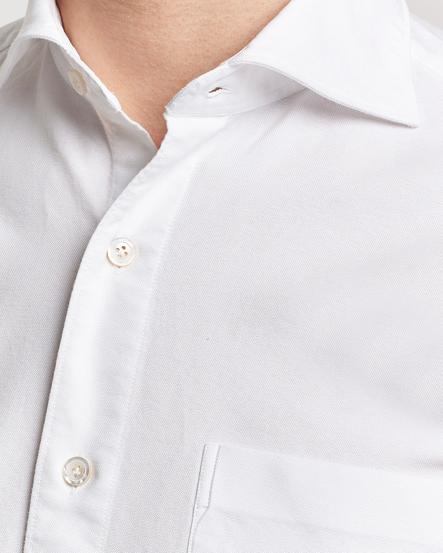 Herren | Hemden | Finamore Napoli | Gaeta Chambray Shirt White