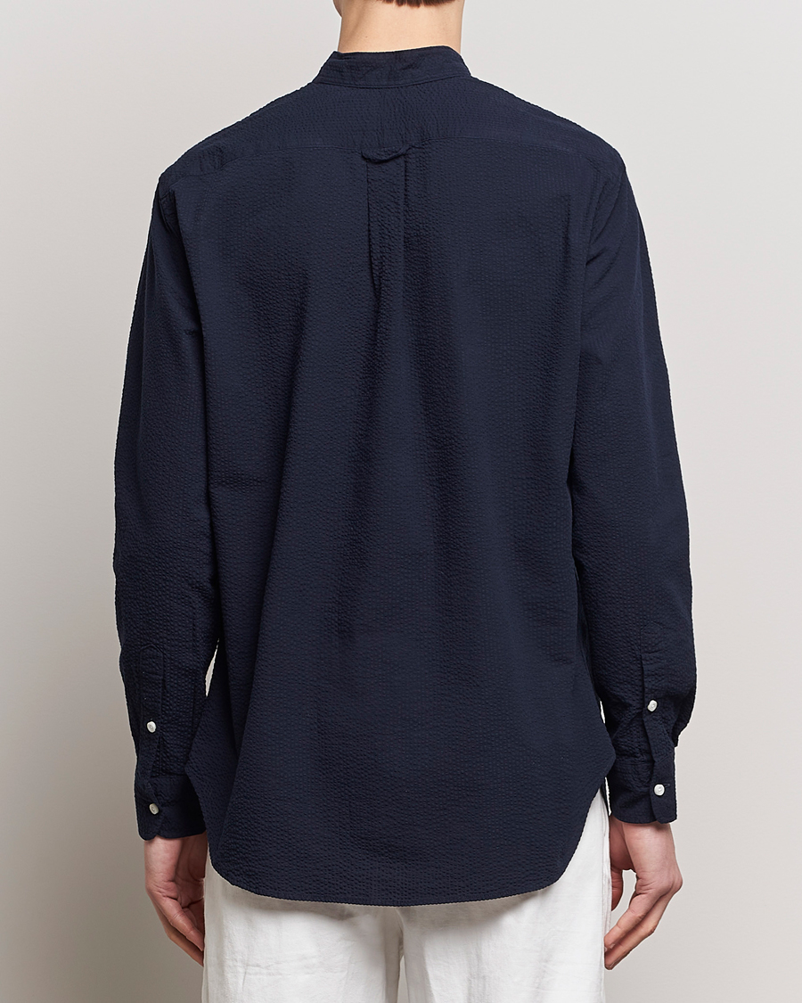 Herren | Hemden | Gitman Vintage | Tonal Seersucker Popover Shirt Navy