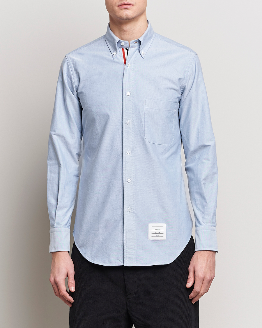 Herren |  | Thom Browne | Constrast Placket Oxford Shirt Light Blue